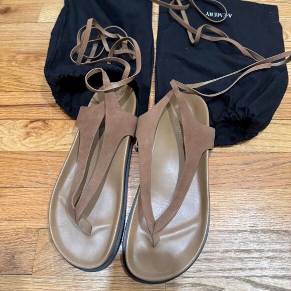 A.EMERY Brown Suede Sandals - US 10 - Picture 1 of 7